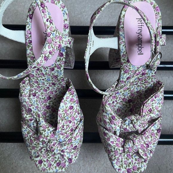 JEFFREY CAMPBELL Women Knot 2 Day Platform Sandals - NEW NWOB - Picture 2 of 8